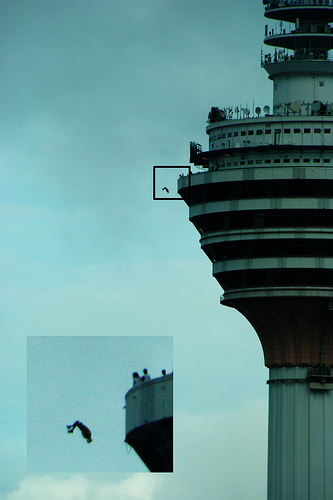 Base Jumping from the KL Tower 4 KL Tower Base Jump